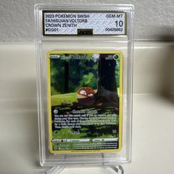 Crown Zenith AGS 10 FA/Hisuian Voltorb #GG01 2023 pokemon Gem Mint