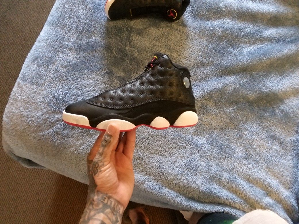 Air Jordan 13 "Playoffs" Black/True Red-white Size 6