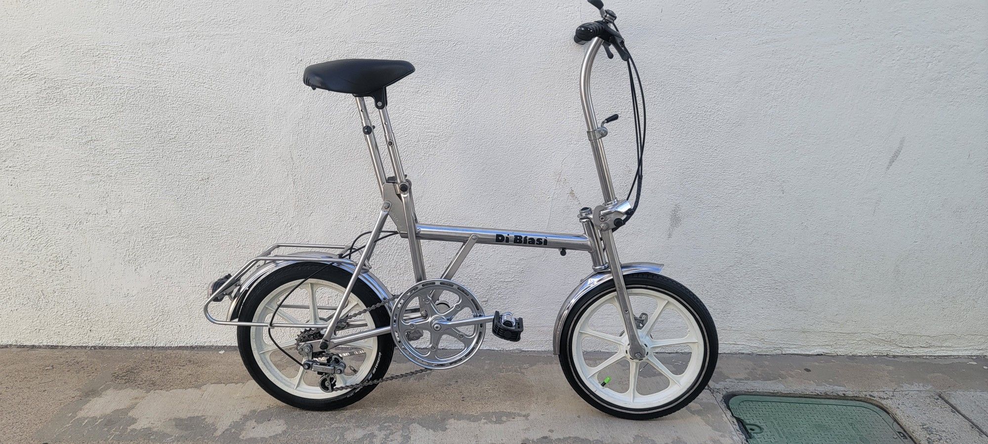 VERY RARE DI BLASSI CHROME FOLDING BIKE