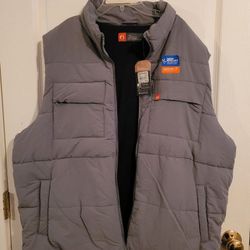 NEW W/TAG'S MENS VEST JACKET FLEECE LINED WATER REPELLENT QUICK DRY