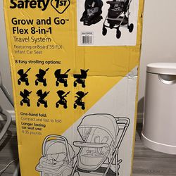Brand New 8 In 1 Traveling System, Stroller And Car Seat