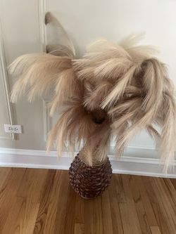 6 Fake Grass Stems Flowers For Floor Vase