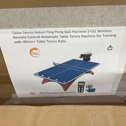 Table Tennis Robot Ping Pog Ball Machine