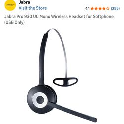 Jabra Pro 930 UC Mono Wireless Headset for Softphone (USB Only)