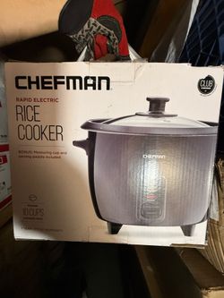 Chefman Rapid Rice Cooker 10-Cup