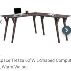 Realspace Trezza L Shaped Computer Desk.