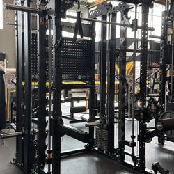 Major Fitness B17 Flying Fortress - Squat Rack Power Cage Functional Trainer with Smith Machine 