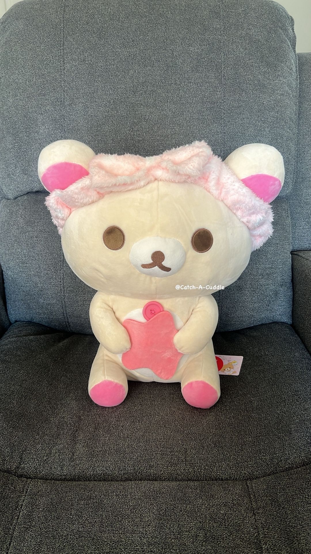BRAND NEW Rilakkuma Korilakkuma Sitting Spa Headband 16"