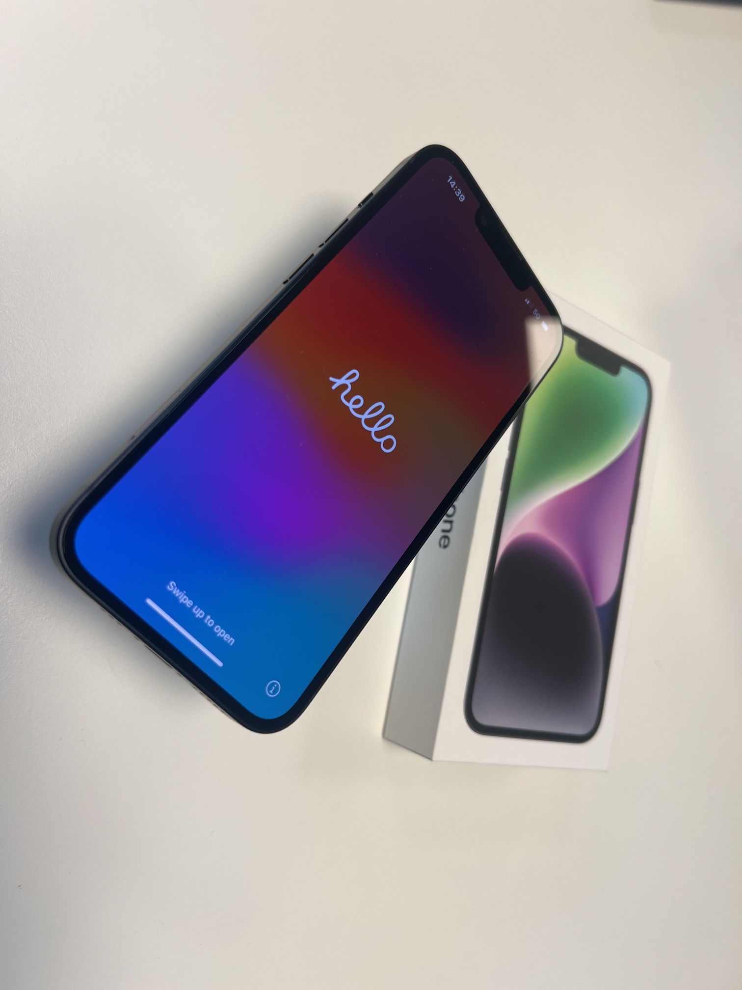 iPhone 14 256 GB midnight color- excellent cond. 