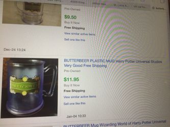 Butter beer plastic mug Harry Potter Universal Studios