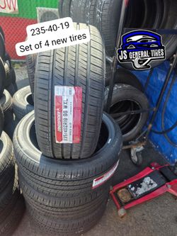 235-40-19 set of 4 new tires $380