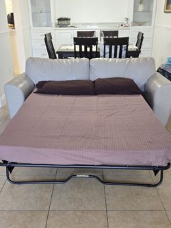 Queen Leather Sofa Bed