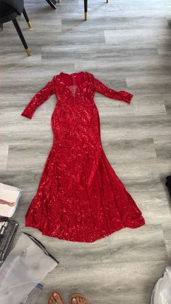 Fairy god mother dress Halloween glitter red dress