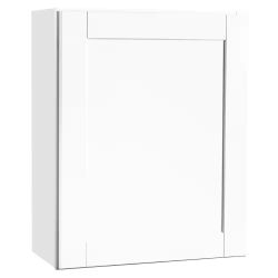 Shaker 24 In. W x 12 In. D x 30 In. H Assembled Wall Kitchen Cabinet In White