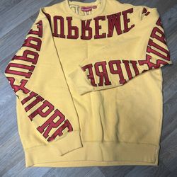Yellow Supreme Crewneck Size Large