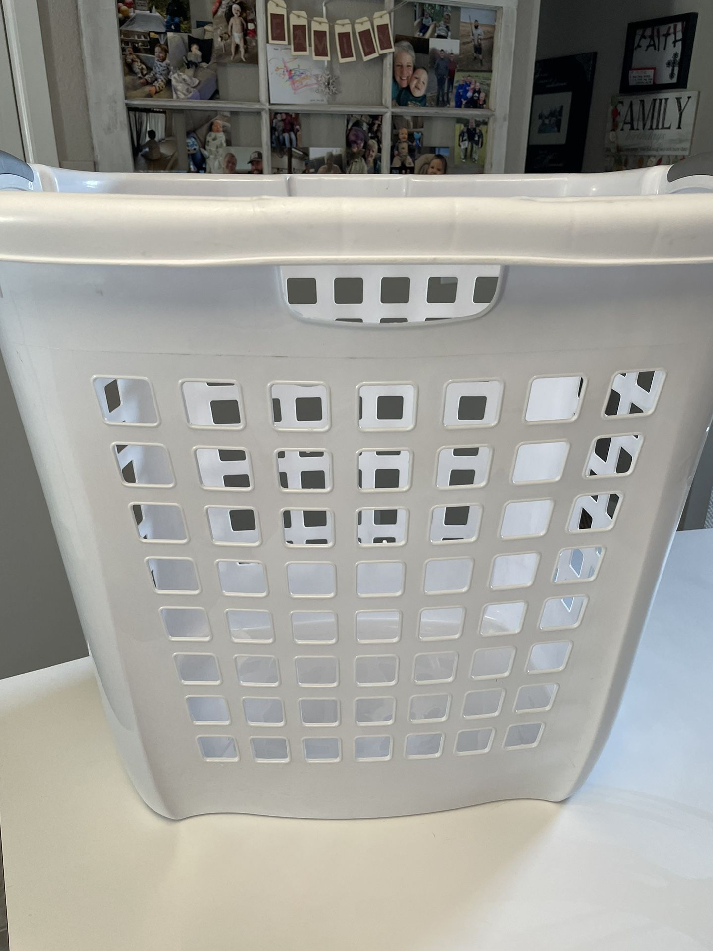 Tall Plastic Laundry Basket 