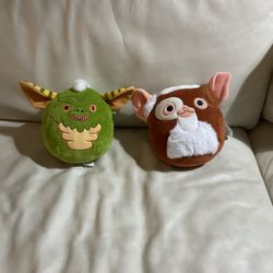 Original Squishmallows 6.5" Gremlins Gizmo & Stripe Plush Set 
