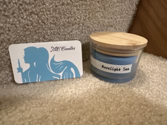 Moonlight Sea Soy candle new! 100% soy wax.   Cruelty free vegan approved. New $6