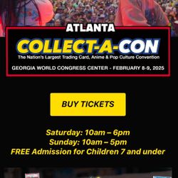 Collect-a-con Tickets For Atlanta Georgia 