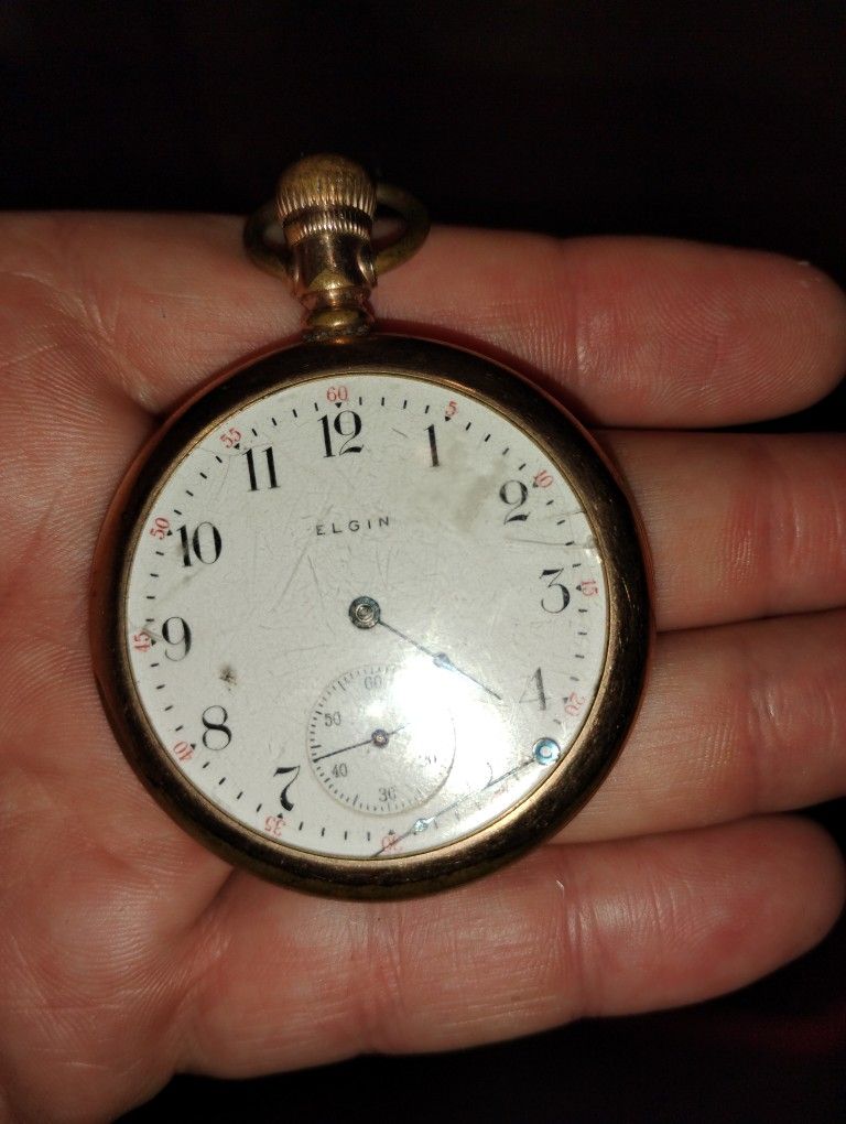 Antique Elgin Golf Pocket Watch