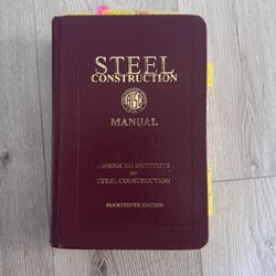Steel Manual 14th Edition great condition !!!!