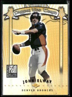 John Elway 2001 Donruss Elite #PT-1 Passing the Torch #/1000 43513