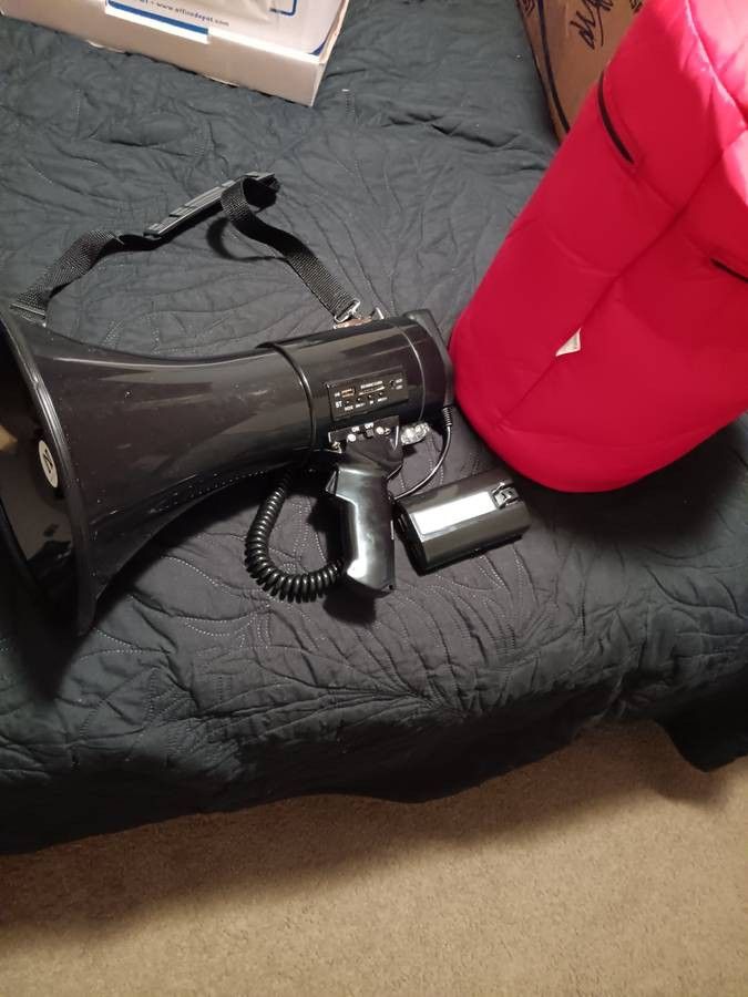 Megaphone And Bag