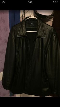 Kenneth Cole Reaction leather jacket. READ POST