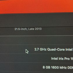 Apple iMac 21.5” (Late 2013) - $180