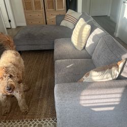 Grey Sofa With sectional