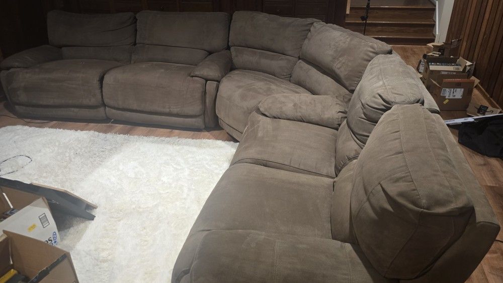 L-shape Couch-Loveseat-Wedge