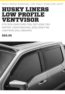 Husky Low profile Ventvisor