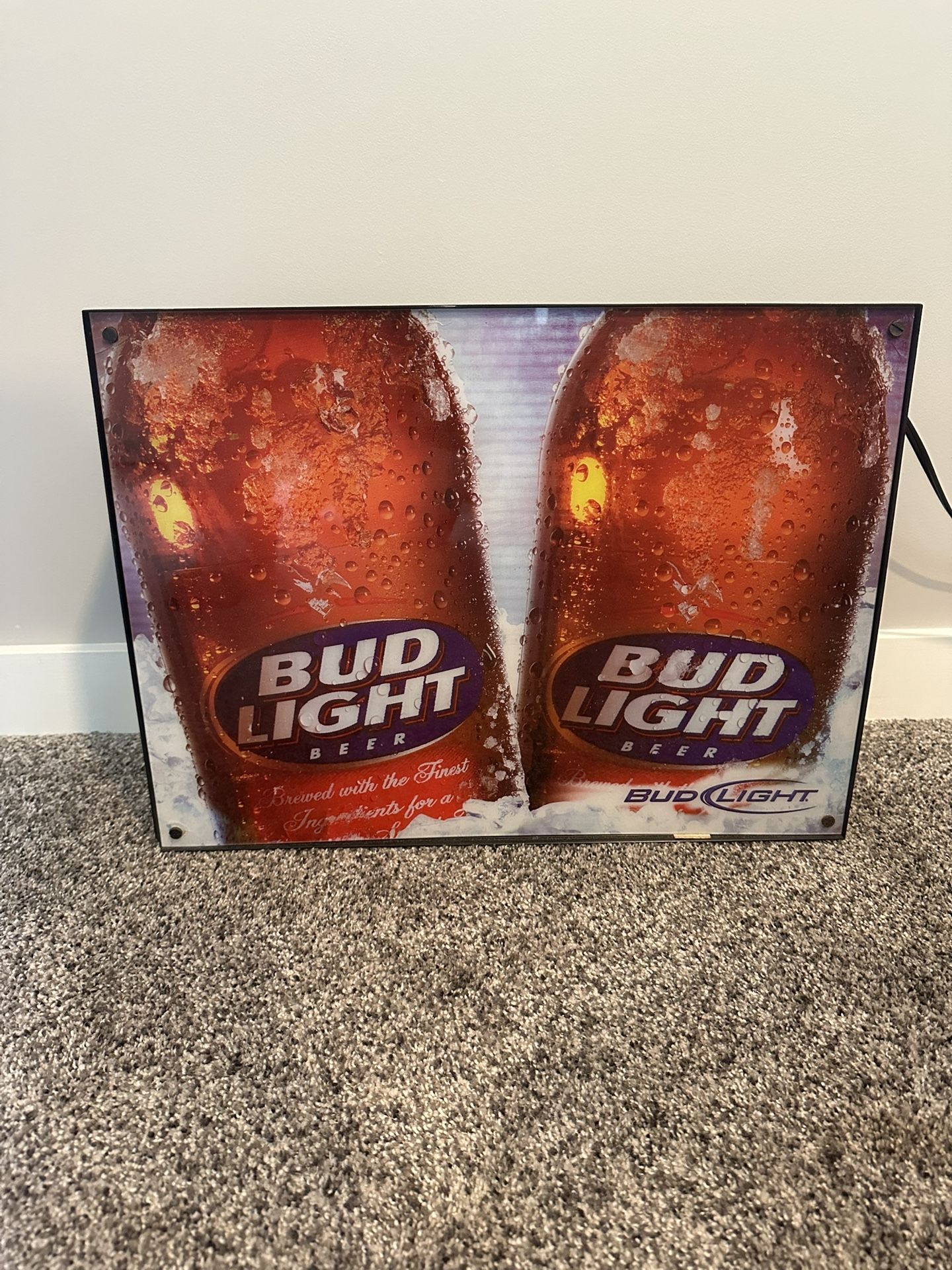 Vintage Bud Light electric light up Sign