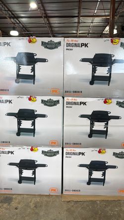 PK Grills PK300 Aaron Franklin Cast Aluminum Portable Charcoal Grill in Black Coal