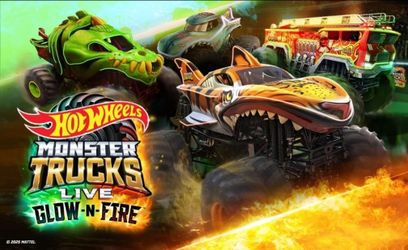 HOT WHEELS MONSTER TRUCK LIVE GLOW & FIRE TOYOTA ARENA SUNDAY SEPTEMBER 06 1130AM $40.00 EACH TICKET