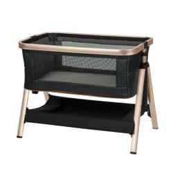 Baby Bassinet Black Rose Gold