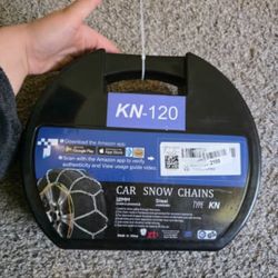 Snow Chains for Car SUV Pickup Trucks Car, Universal Adjustable Emergency Portable Snow Tire Chains, Tire Width 175 180 185 195 205 215 220 225 235 24