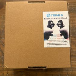 Exercise Bike Pedals w/ Straps Replacement Universal Indoor Cycling Peleton