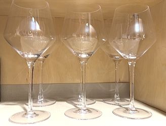 🥂 Crystal Red Wine Glasses – Set of 6