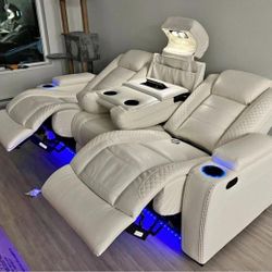 Ashley Party Time Power Reclining Sofa 