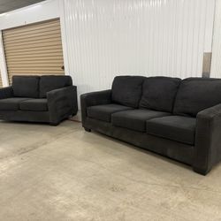 Charcoal Couch Set *CAN DELIVER*