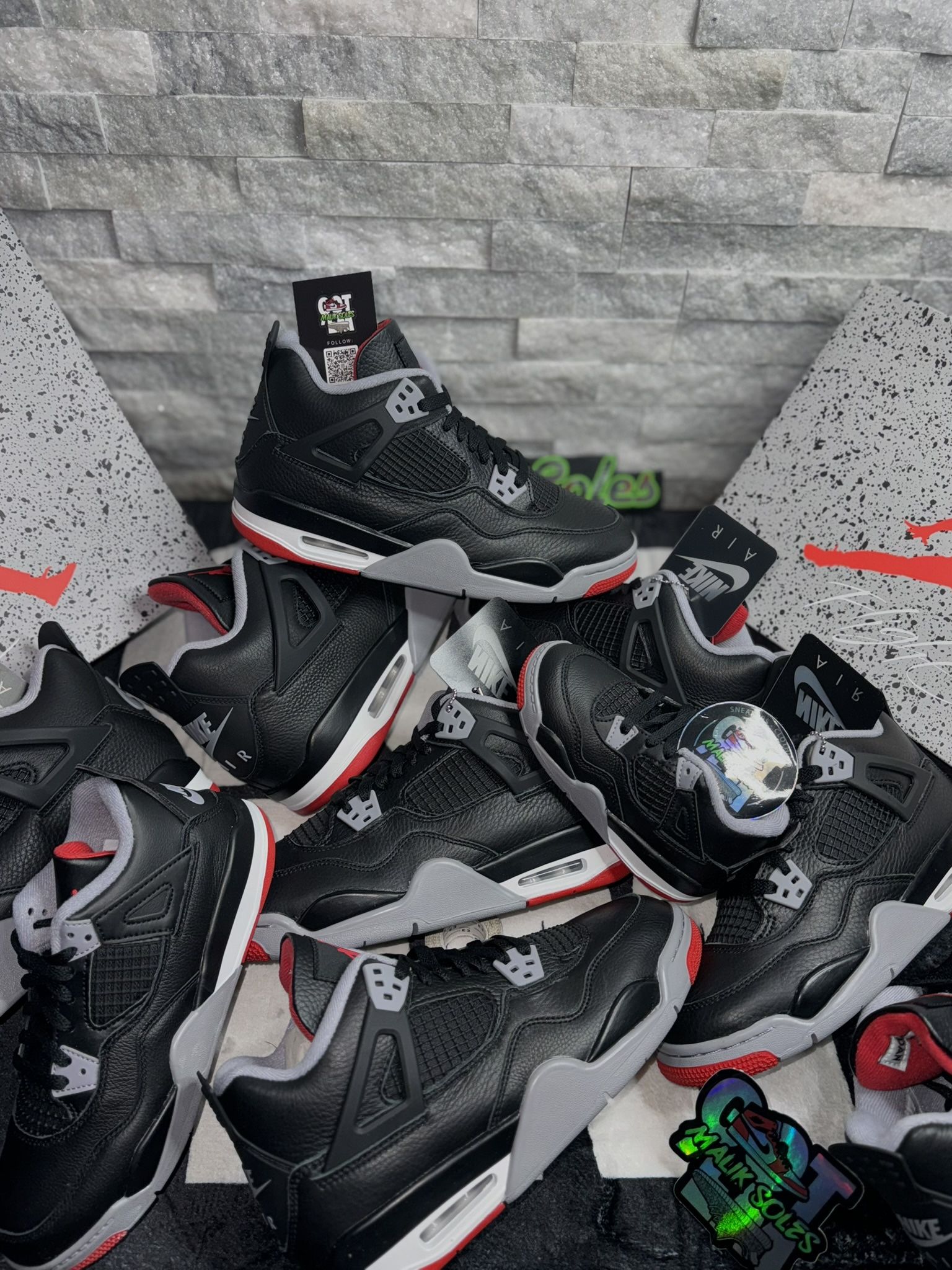 Air Jordan 4 Retro 'Bred Reimagined' GS Pairs