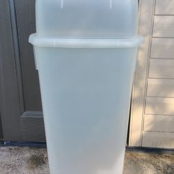 Rubbermaid Clear Plastic Wrapping Paper Organizer Storage Container for 20 Standard 30 Inch Rolls