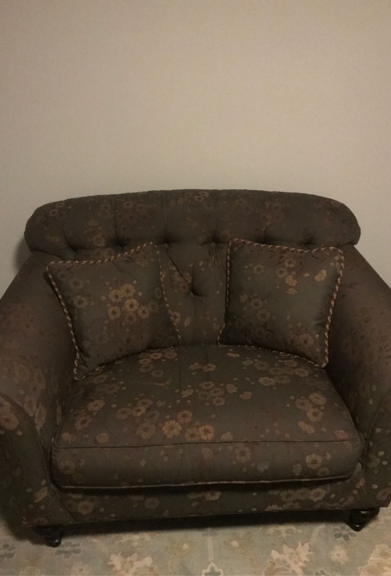 Beautiful Tufted Love Seat  -super Comfy And In excellent condition From arhaus