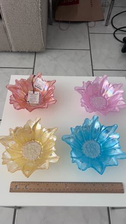 Set of 4 glass bowl