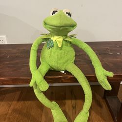 Magic Talking Kermit Frog Plush Vintage 1999 Sesame Street 30th Anniversary Work