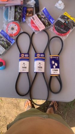 NAPA V-Belts Lot of 3 – 7448, 7535, 17600