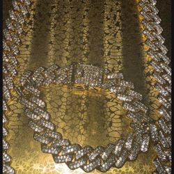 Necklace & bracelet set Baño De Oro/ Gold Plated 