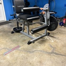 Leg Extension, Hamstring Curl, Hip Thrust Machine
