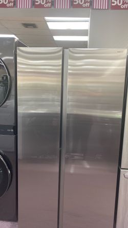 Samsung 36 in. 28 c u ft standar depth smart side by side Refrigerator  with ice-1year warranty